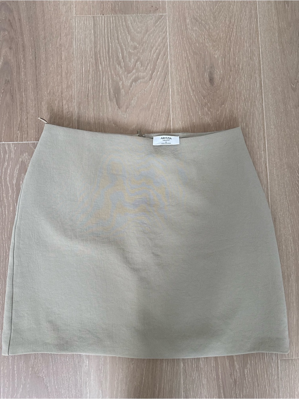 Aritzia Light Beige Knit Mini Skirt